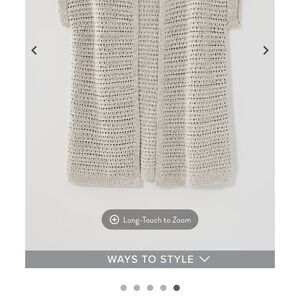 Open Knit Gilet (Cardigan)